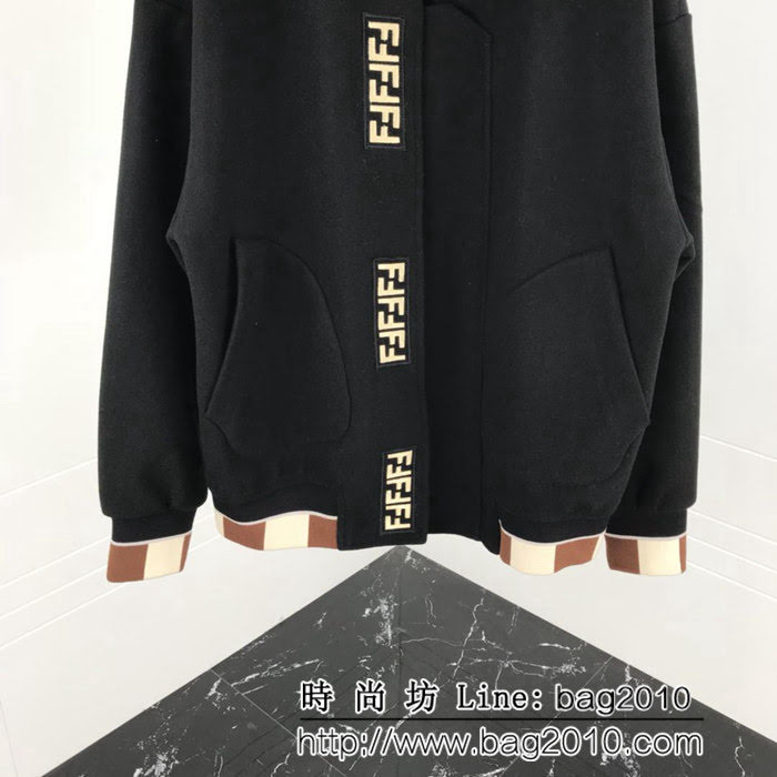 FENDI芬迪 18SS冬裝走秀款 官方封面款 毛呢外套 男女同款 ydi1748